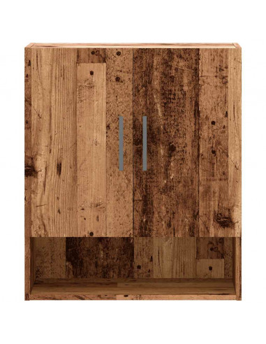 Armadietto a Muro Legno Antico 60x31x70 cm in Truciolato