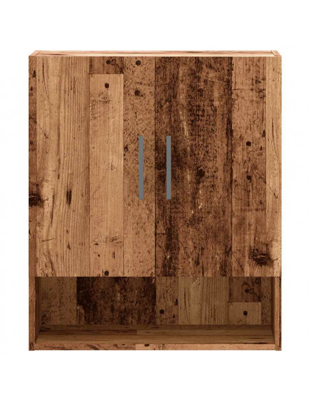 Armadietto a Muro Legno Antico 60x31x70 cm in Truciolato