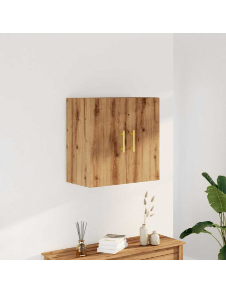 Armadietto a Muro Rovere Artigianale 60x31x60 cm in Truciolato