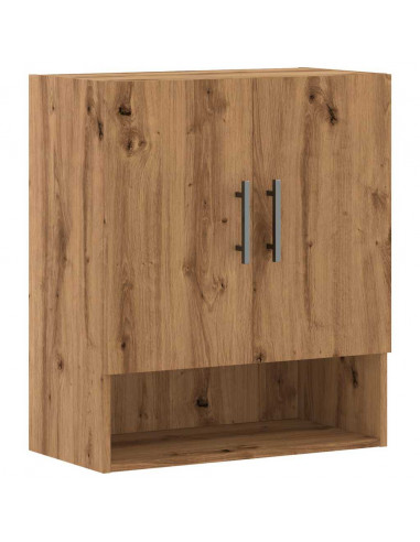 Armadietto a Muro Rovere Artigianale 60x31x70 cm in Truciolato