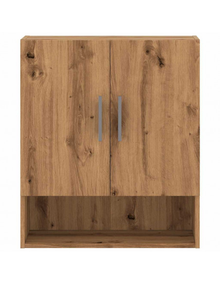 Armadietto a Muro Rovere Artigianale 60x31x70 cm in Truciolato