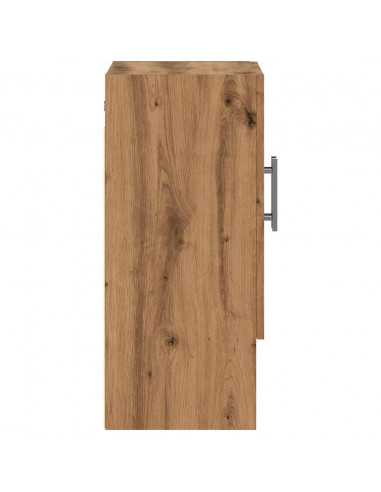 Armadietto a Muro Rovere Artigianale 60x31x70 cm in Truciolato