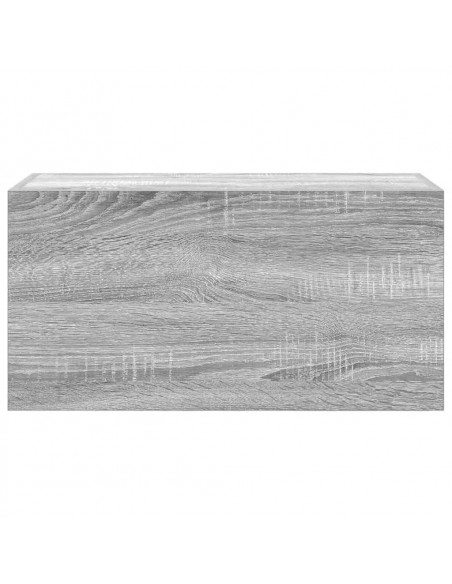 Armadietto Bagno Grigio Sonoma 60x25x30 cm in Legno Multistrato