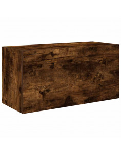 Armadietto Bagno Rovere Fumo 60x25x30 cm in Legno Multistrato 2