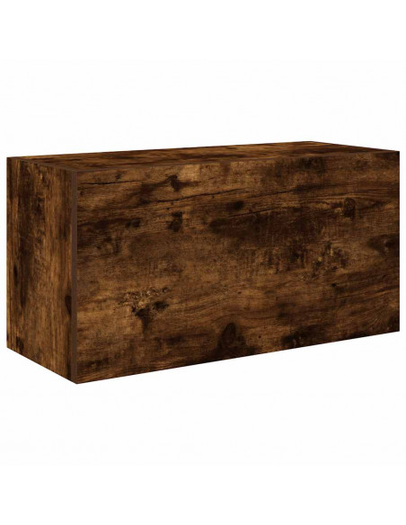 Armadietto Bagno Rovere Fumo 60x25x30 cm in Legno Multistrato