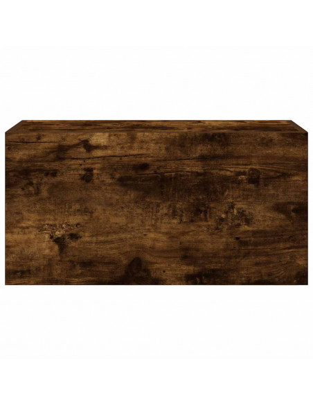 Armadietto Bagno Rovere Fumo 60x25x30 cm in Legno Multistrato