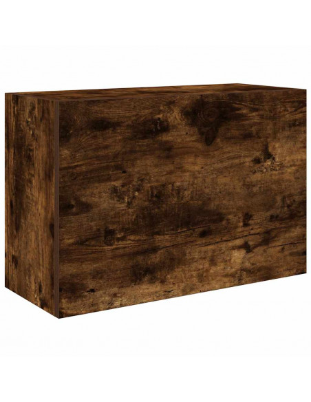 Armadietto Bagno Rovere Fumo 60x25x40 cm in Legno Multistrato
