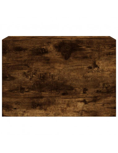 Armadietto Bagno Rovere Fumo 60x25x40 cm in Legno Multistrato