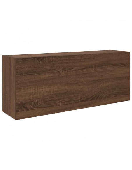 Armadietto Bagno Rovere Marrone 100x25x40 cm in Truciolato