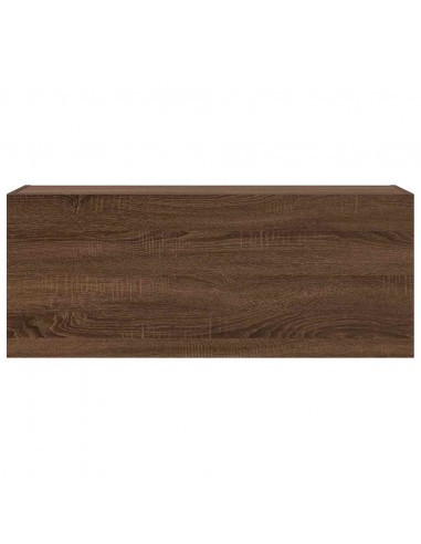 Armadietto Bagno Rovere Marrone 100x25x40 cm in Truciolato