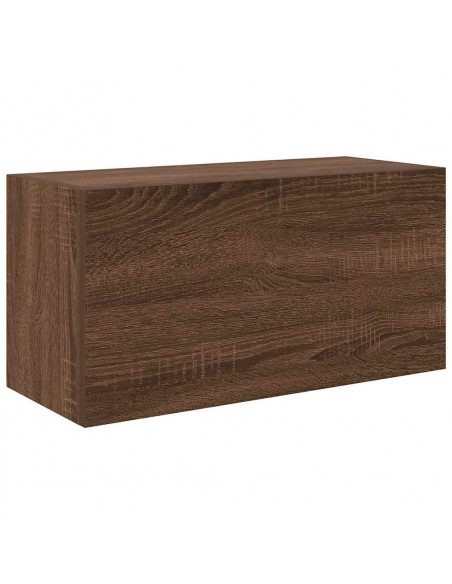 Armadietto Bagno Rovere Marrone 60x25x30cm in Legno Multistrato