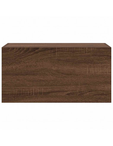 Armadietto Bagno Rovere Marrone 60x25x30cm in Legno Multistrato