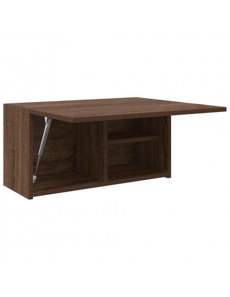 Armadietto Bagno Rovere Marrone 60x25x30cm in Legno Multistrato