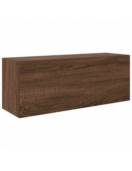 Armadietto Bagno Rovere Marrone 80x25x30cm in Legno Multistrato