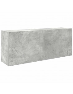 Armadietto da Bagno Grigio Cemento 100x25x40 cm in Truciolato 2