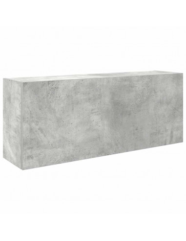 Armadietto da Bagno Grigio Cemento 100x25x40 cm in Truciolato