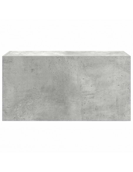 Armadietto da Bagno Grigio Cemento 60x25x30 cm in Truciolato