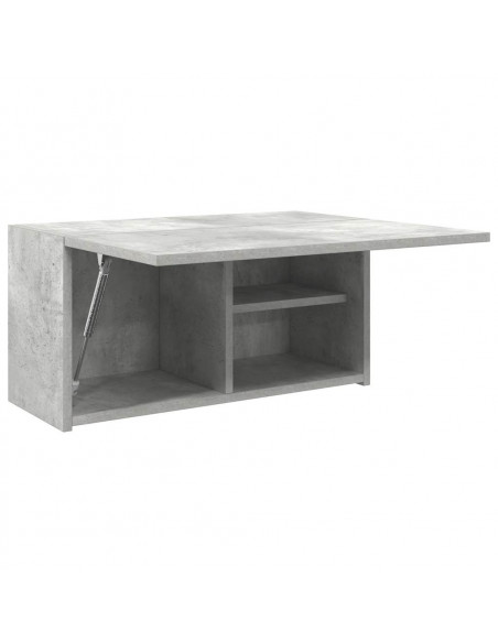 Armadietto da Bagno Grigio Cemento 60x25x30 cm in Truciolato