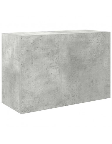 Armadietto da Bagno Grigio Cemento 60x25x40 cm in Truciolato