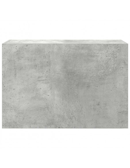 Armadietto da Bagno Grigio Cemento 60x25x40 cm in Truciolato