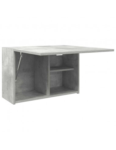 Armadietto da Bagno Grigio Cemento 60x25x40 cm in Truciolato