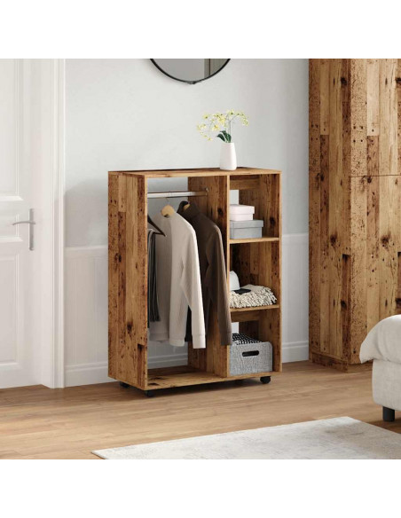 Armadio Legno Antico 80x40x110 cm in Legno Multistrato
