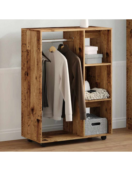 Armadio Legno Antico 80x40x110 cm in Legno Multistrato