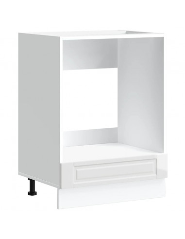 Armadio per Forno Porto Bianco Lucido in Legno Multistrato