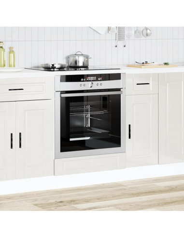 Armadio per Forno Porto Bianco Lucido in Legno Multistrato