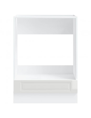 Armadio per Forno Porto Bianco Lucido in Legno Multistrato