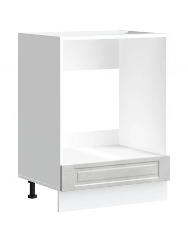 Armadio per Forno Porto Grigio Cemento in Legno Multistrato