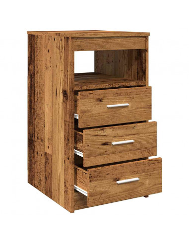 Cassettiera Legno Antico 40x50x76 cm in Truciolato