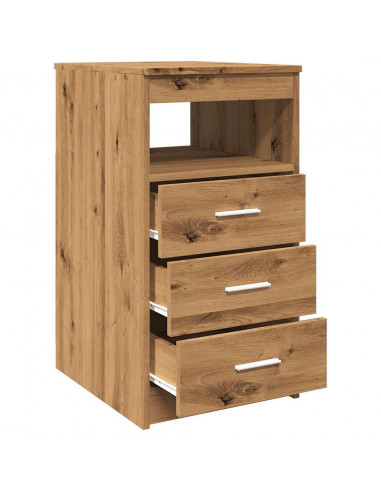 Cassettiera Rovere Artigianale 40x50x76 cm in Truciolato