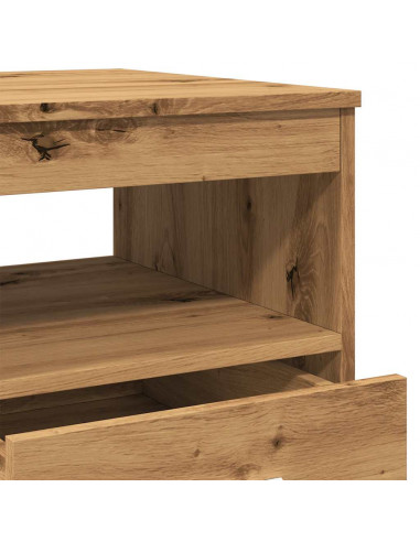 Cassettiera Rovere Artigianale 40x50x76 cm in Truciolato