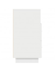 Comodini 2 pz con 2 Cassetti Bianchi 36x36x68 cm 2