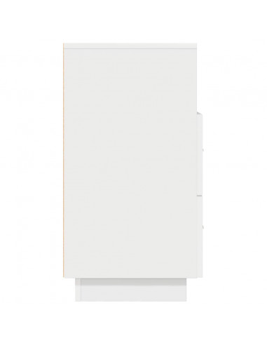 Comodini 2 pz con 2 Cassetti Bianchi 36x36x68 cm