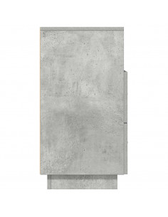 Comodini 2 pz con 2 Cassetti Grigio Cemento 36x36x68 cm 2