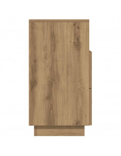 Comodini 2 pz con 2 Cassetti Rovere Artigianale 36x36x68 cm 2