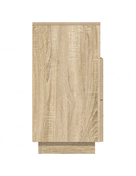 Comodini 2 pz con 2 Cassetti Rovere Sonoma 36x36x68 cm