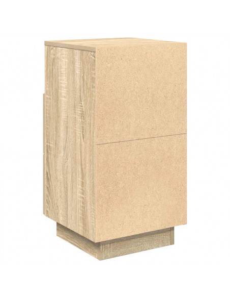 Comodini 2 pz con 2 Cassetti Rovere Sonoma 36x36x68 cm