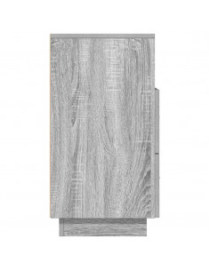 Comodino con 2 Cassetti Grigio Sonoma 36x36x68 cm 2