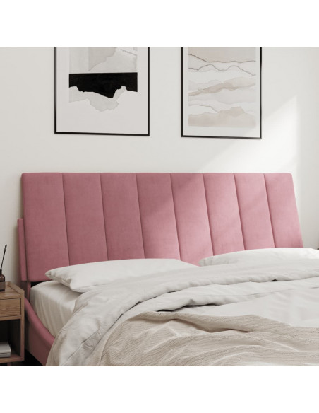 Cuscino Testiera Rosa 120 cm in Velluto