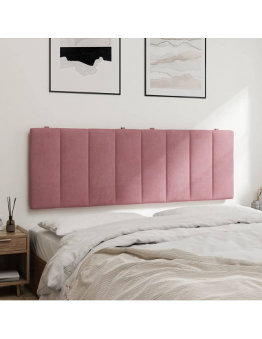 Cuscino Testiera Rosa 120 cm in Velluto