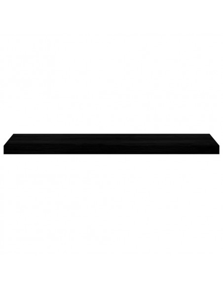 Davanzali 2 pz Marrone Scuro 100x25x2 cm Legno Massello Rovere