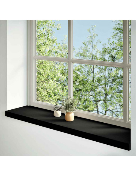 Davanzali 2 pz Marrone Scuro 100x30x2 cm Legno Massello Rovere