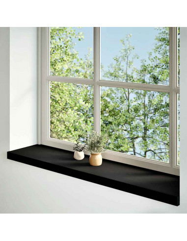 Davanzali 2 pz Marrone Scuro 110x30x2 cm Legno Massello Rovere