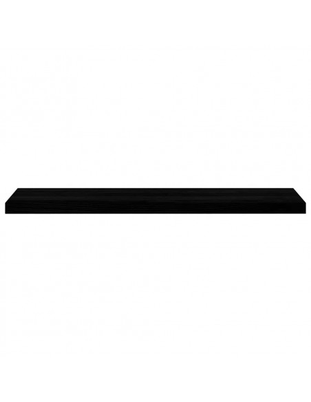 Davanzali 2 pz Marrone Scuro 110x30x2 cm Legno Massello Rovere