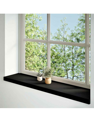 Davanzali 2 pz Marrone Scuro 120x25x2 cm Legno Massello Rovere