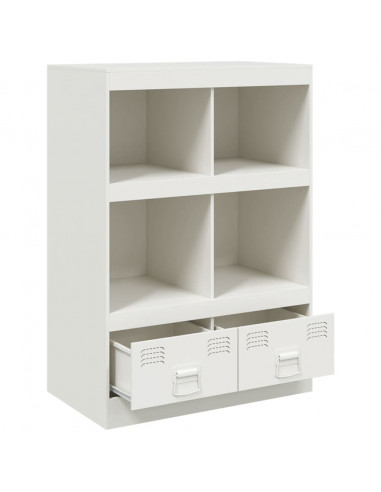 Credenza Bianca 67x39x95 cm in Acciaio