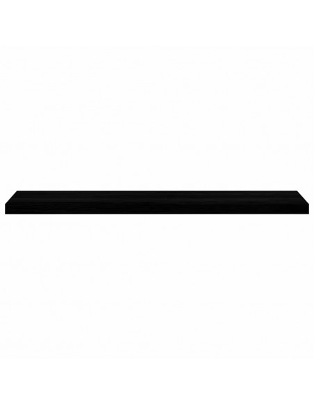 Davanzali 2 pz Marrone Scuro 120x25x2 cm Legno Massello Rovere